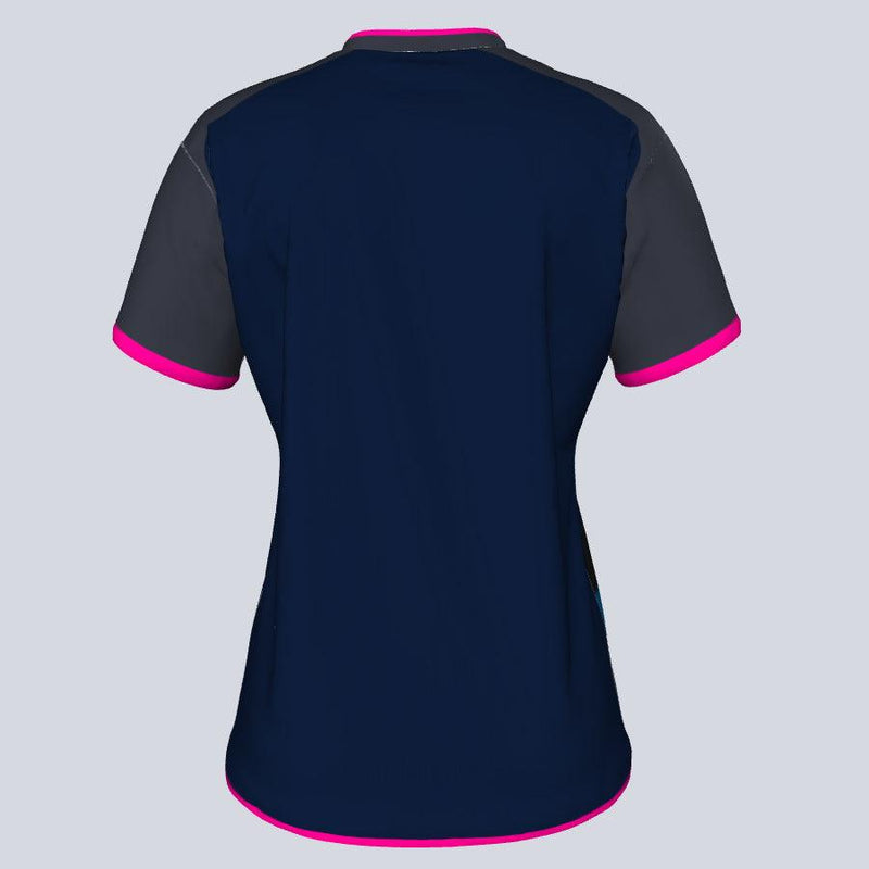 Load image into Gallery viewer, Womens--J-vneck jersey-Hydra-Back