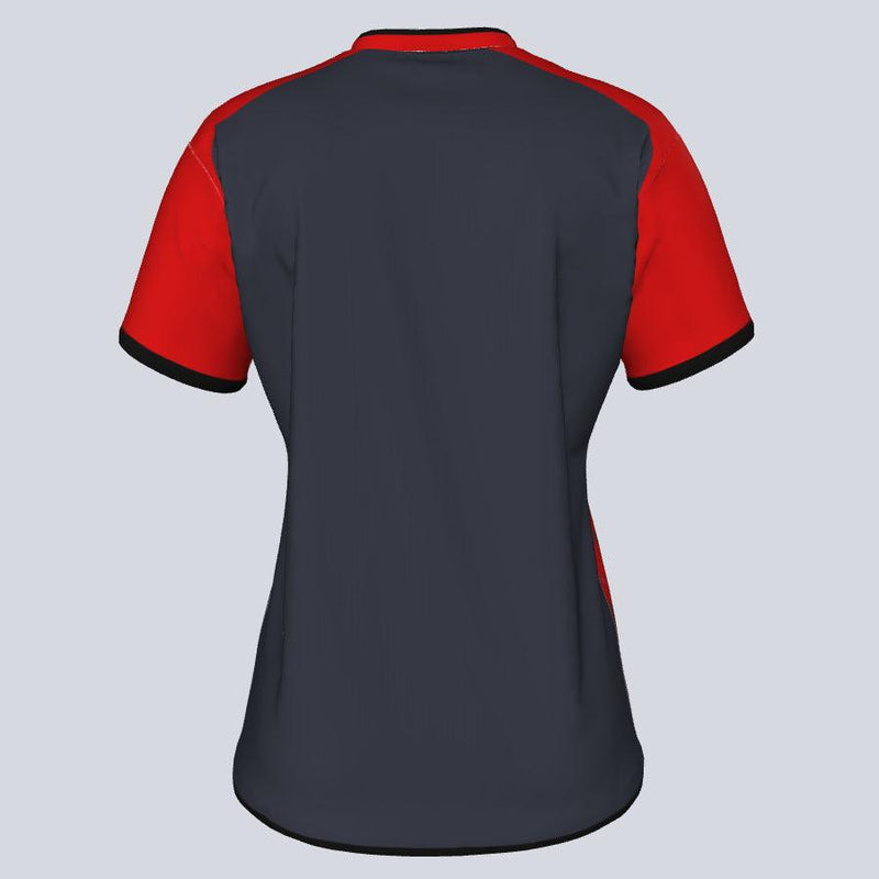 Load image into Gallery viewer, Womens--J-vneck jersey-Maverick-Back