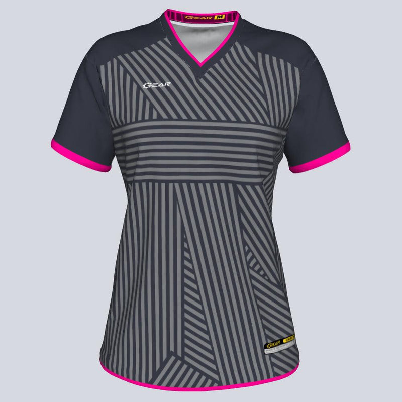 Load image into Gallery viewer, Womens--J-vneck jersey-Navigator-Front