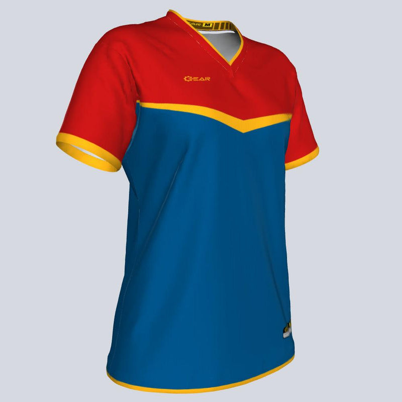 Load image into Gallery viewer, Womens--J-vneck jersey-V-Tech-Glam