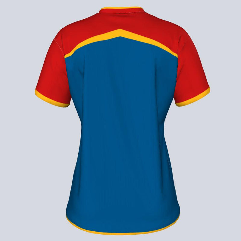Load image into Gallery viewer, Womens--J-vneck jersey-V-Tech-Back