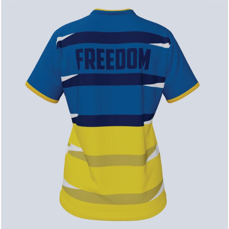 Load image into Gallery viewer, Ladies We Stand With Ukraine Movement Custom Jersey
