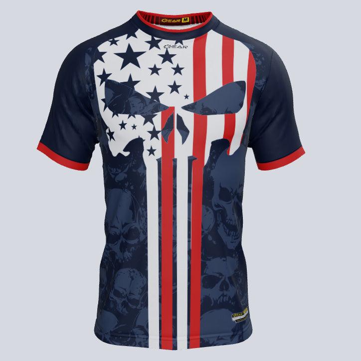 LIBERTY - Men's Custom REVERSIBLE Sublimated Football Jersey – FitUSA  Manufacturing