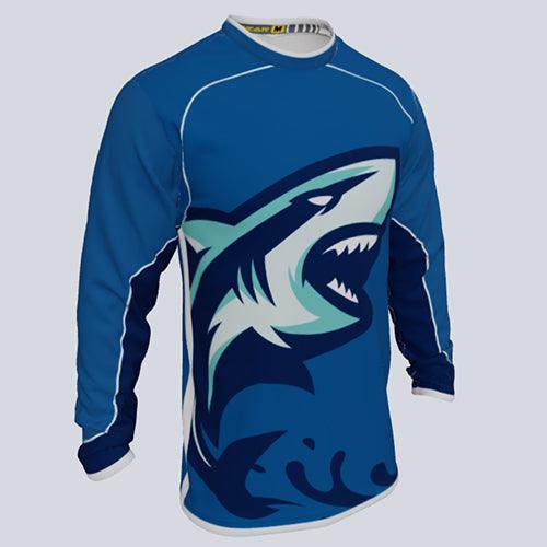 Load image into Gallery viewer, LS Crew Neck Shark Glam
