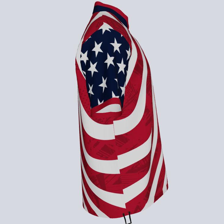 Load image into Gallery viewer, USFLAG-cage-jacket-Side