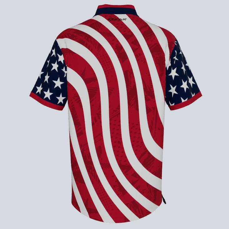 Load image into Gallery viewer, USFLAG-cage-jacket-back