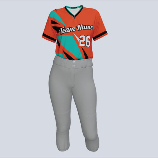 Custom Ladies Attack Softball Team kit for ultimate performance and style