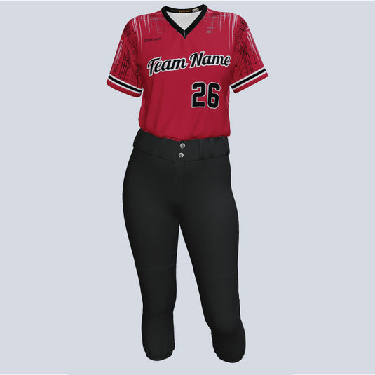 Custom Ladies Flare Softball Team Kit