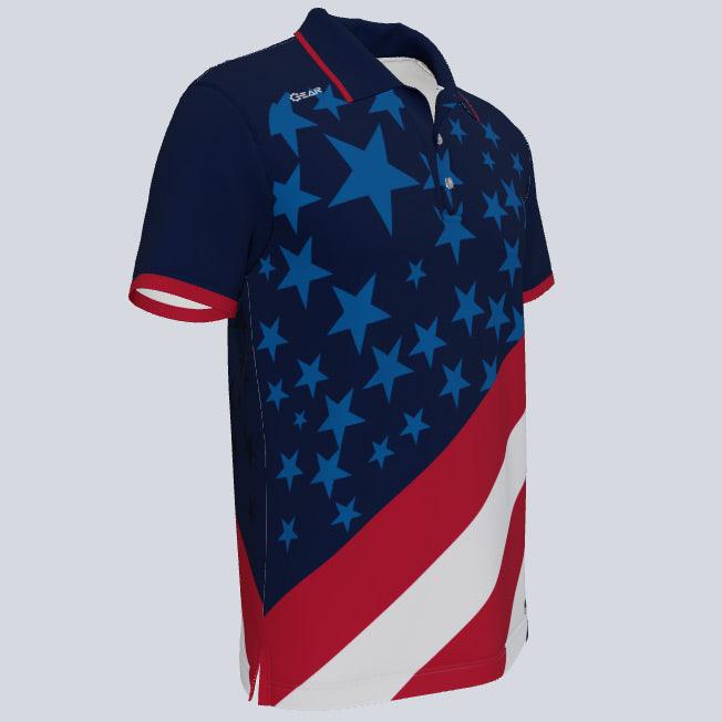 Load image into Gallery viewer, StarsStripes-custom-jersey-qtr
