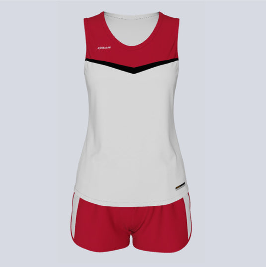 Ladies Custom Track Singlet V-Cut Set