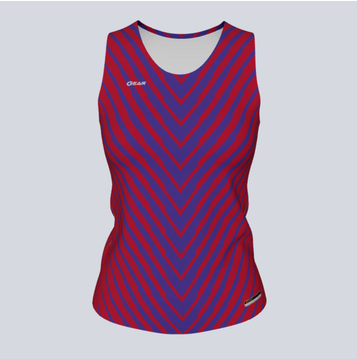 Load image into Gallery viewer, Ladies Custom Fitted Track Singlet Vector Falls Jersey
