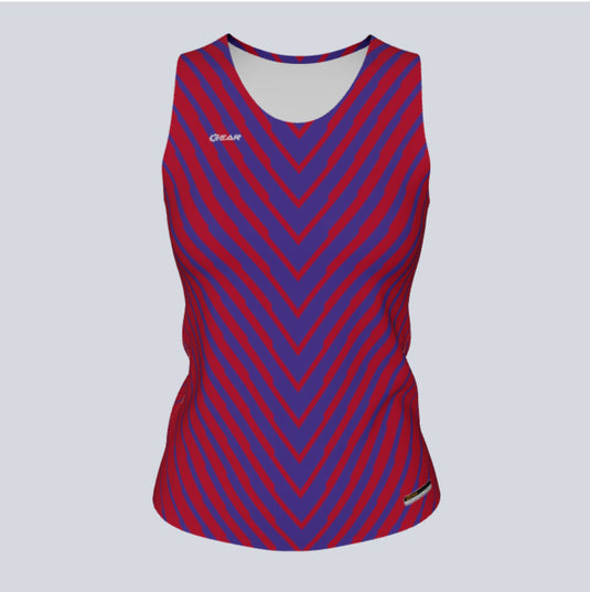 Ladies Custom Fitted Track Singlet Vector Falls Jersey