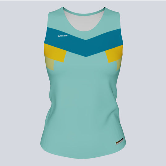 Ladies Custom Fitted Track Singlet Vex Jersey