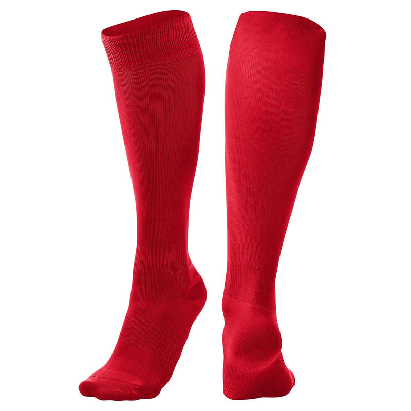 Load image into Gallery viewer, soccer-sock-dark-red