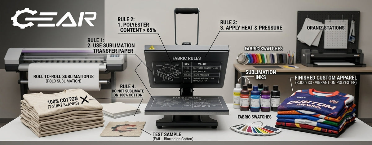Can You Sublimate on Cotton? Fabric Rules for Custom Team Apparel