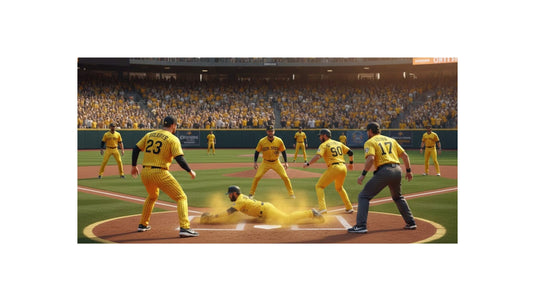 yellow baseball pants