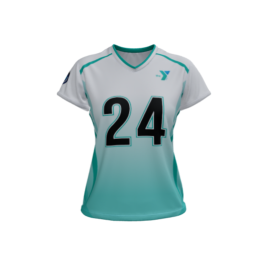 Ladies Custom Jerseys Scream 2.0 Ladies V-Neck Cap-Sleeve 2.50. (x 4)