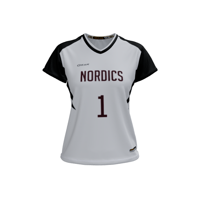 Ladies Custom Jerseys Mystic 2.0 Ladies V-Neck Cap-Sleeve 2.50. (x 5)