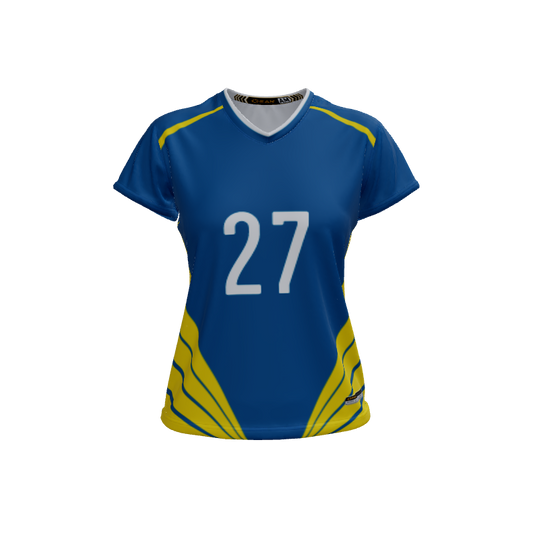 Ladies Custom Jerseys Valkyrie 2.0 Ladies V-Neck Cap-Sleeve 2.50. (x 1)