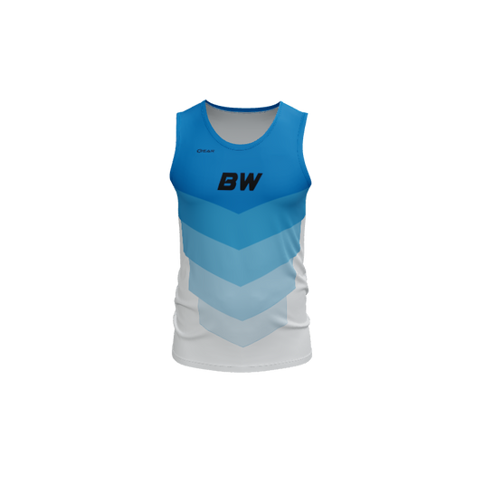 Mens Jerseys Chevron Track Fitted Singlet. (x 1)