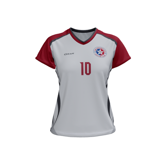 Ladies Custom Jerseys Scream 2.0 Ladies V-Neck Cap-Sleeve 2.50. (x 18)