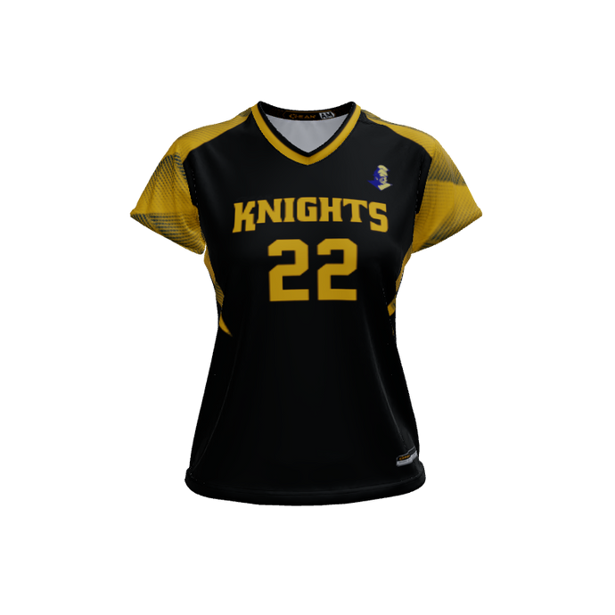 Ladies Custom Jerseys Mystic 2.0 Ladies V-Neck Cap-Sleeve 2.50. (x 1)