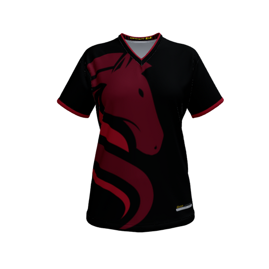 Ladies Custom Jerseys Horseicon Womens VNeck Jersey 2.0. (x 1)