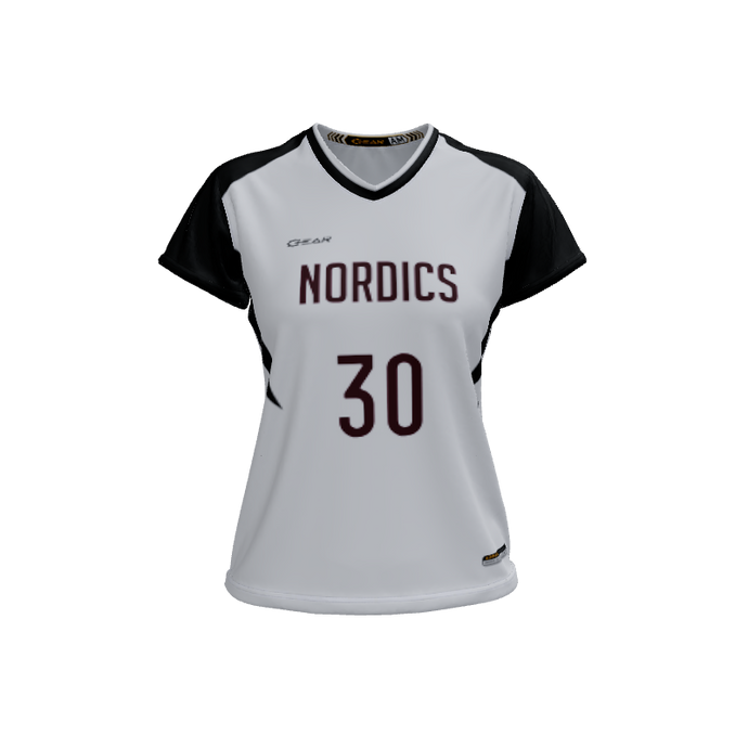 Ladies Custom Jerseys Mystic 2.0 Ladies V-Neck Cap-Sleeve 2.50. (x 5)