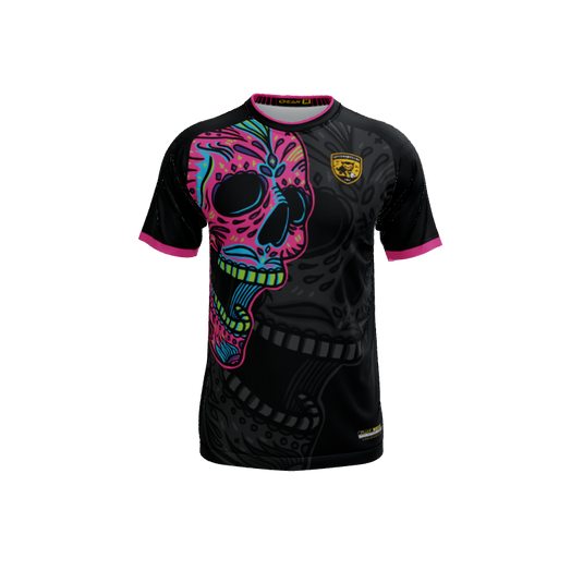 Mens Jerseys Skull Candy Mascot Crew Neck Short Sleeve Jersey. (x 1)