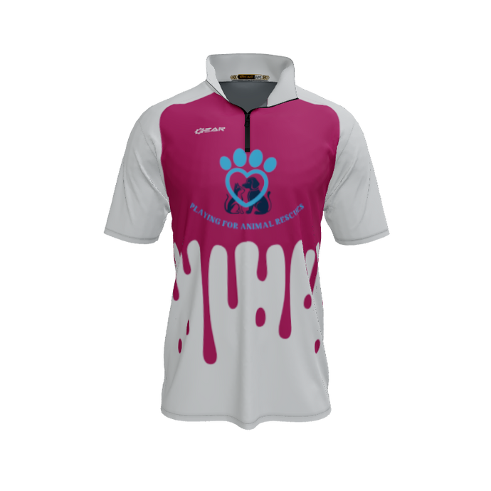 Collared Shirts Splash QTR Zip Short Sleeve. (x 1)