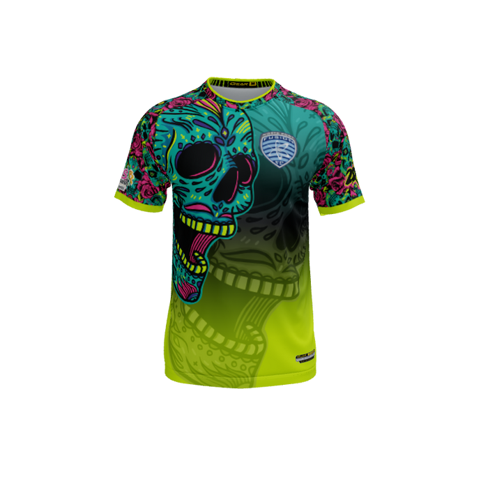 Mens Jerseys Skull Candy Mascot Crew Neck Short Sleeve Jersey. (x 1)