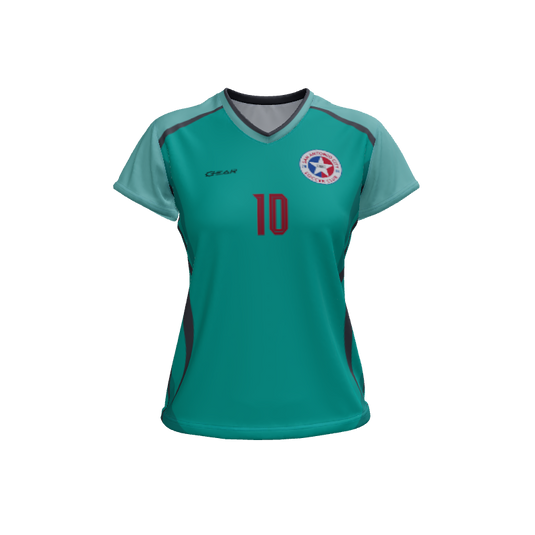 Ladies Custom Jerseys Scream 2.0 Ladies V-Neck Cap-Sleeve 2.50. (x 2)