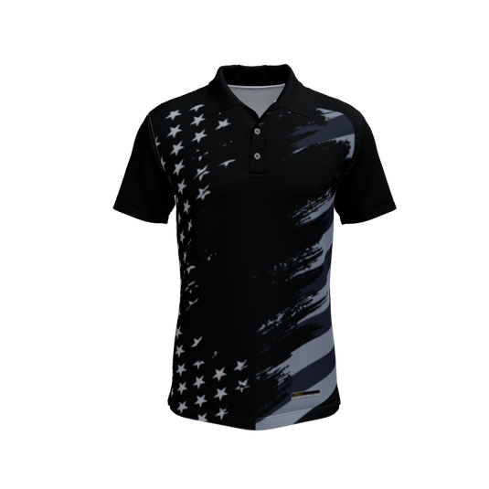 Mens Polos Old Glory Custom Polo V3. (x 1)
