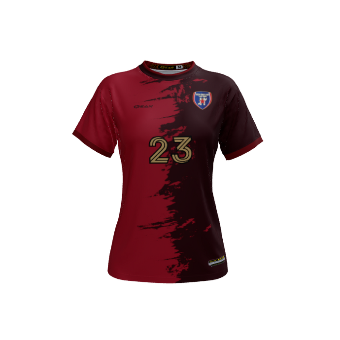 Ladies Custom Jerseys Splat Crew Neck ECO Ladies Jerseys. (x 6)