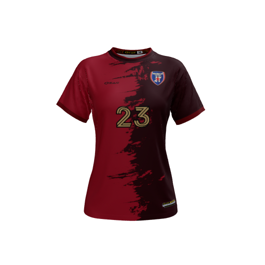 Ladies Custom Jerseys Splat Crew Neck ECO Ladies Jerseys. (x 6)