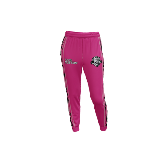 Custom Pants Wide Stripe Active Zipped Leg Ladies Jogger. (x 1)