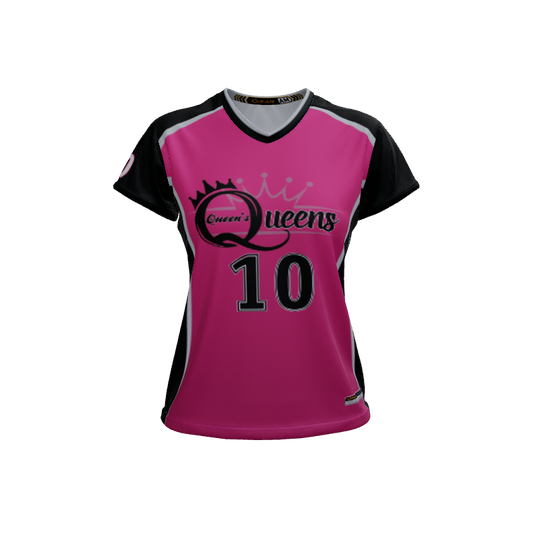Ladies Custom Jerseys Oasis 2.0 Ladies V-Neck Cap-Sleeve 2.50. (x 9)