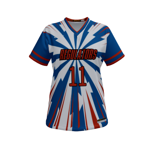 Ladies Custom Jerseys Comic Slam Ladies V-Neck Short Sleeve 2.50. (x 5)