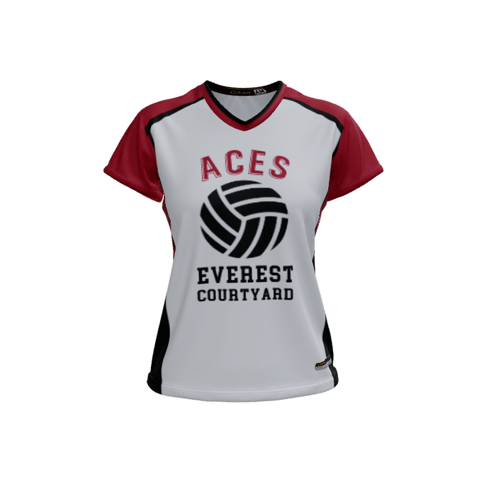 Ladies Custom Jerseys Bombshell 2.0 Ladies V-Neck Cap-Sleeve 2.50. (x 5)