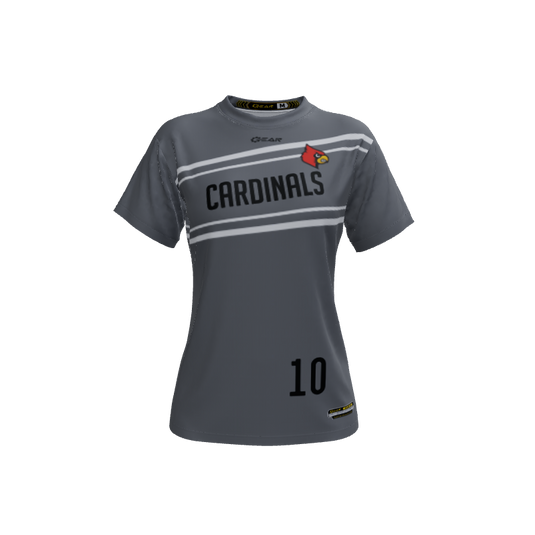 Ladies Custom Jerseys Strip Crew Neck ECO Ladies Jerseys. (x 13)