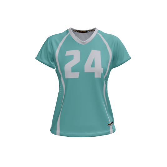 Ladies Custom Jerseys Dublin Ladies V-Neck Cap-Sleeve 2.50. (x 7)