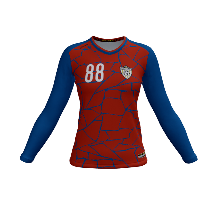 Ladies Custom Jerseys Broken Ladies Long Sleeve Jersey. (x 3)