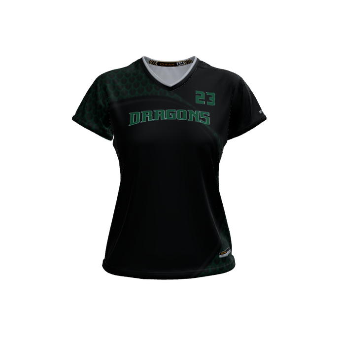 Ladies Custom Jerseys Sol 2.0 Ladies V-Neck Cap-Sleeve 2.50. (x 4)