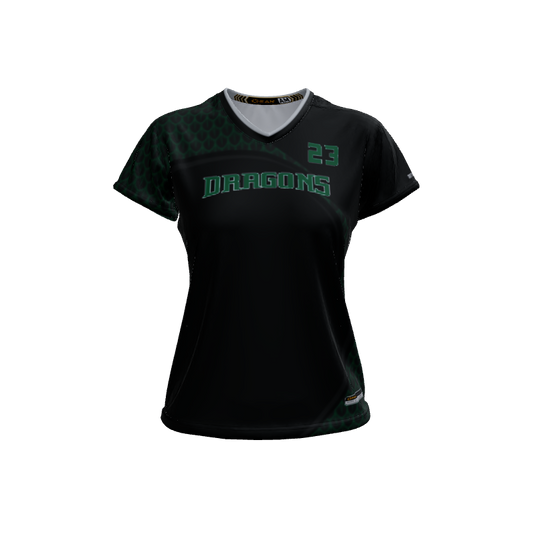 Ladies Custom Jerseys Sol 2.0 Ladies V-Neck Cap-Sleeve 2.50. (x 4)