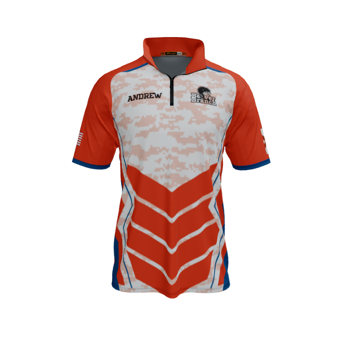 Collared Shirts Gamer QTR Zip Short Sleeve. (x 1)