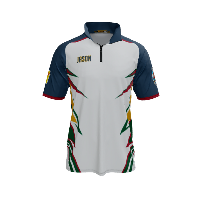 Collared Shirts Hawk QTR Zip Short Sleeve. (x 1)