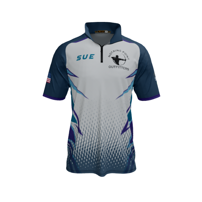 Collared Shirts Hawk QTR Zip Short Sleeve. (x 1)