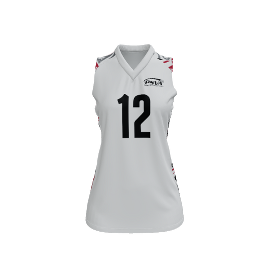 Ladies Custom Jerseys Flash Custom Ladies V-Neck Sleeveless Jersey. (x 8)