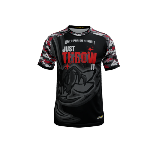 Mens Jerseys Hornet Mascot Crew Neck Short Sleeve Jersey. (x 1)