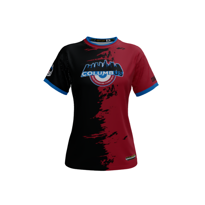 Ladies Custom Jerseys Splat Crew Neck ECO Ladies Jerseys. (x 4)